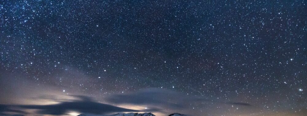 Mountain snow winter sky night star 1409293 pxhere com
